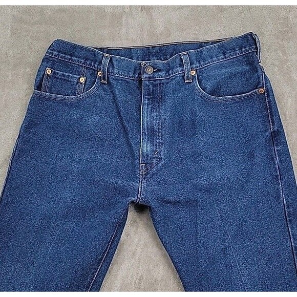 Levis 517 Mens Jeans Measures Size 36x27 Boot Cut Probably Hemmed Nice - Picture 2 of 14